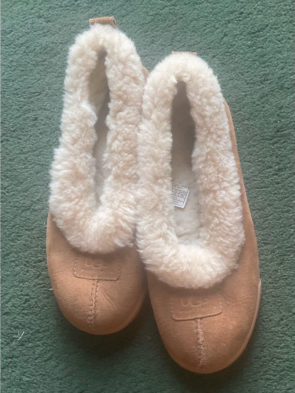 UGG Women's Rylan Chestnut Suede Slip-On Shearling Slippers